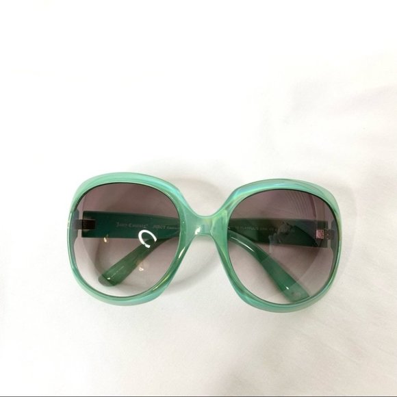 Juicy Couture Accessories - Vintage Y2K Juicy Couture Playful Fashion Sunglasses Turquoise Shimmer